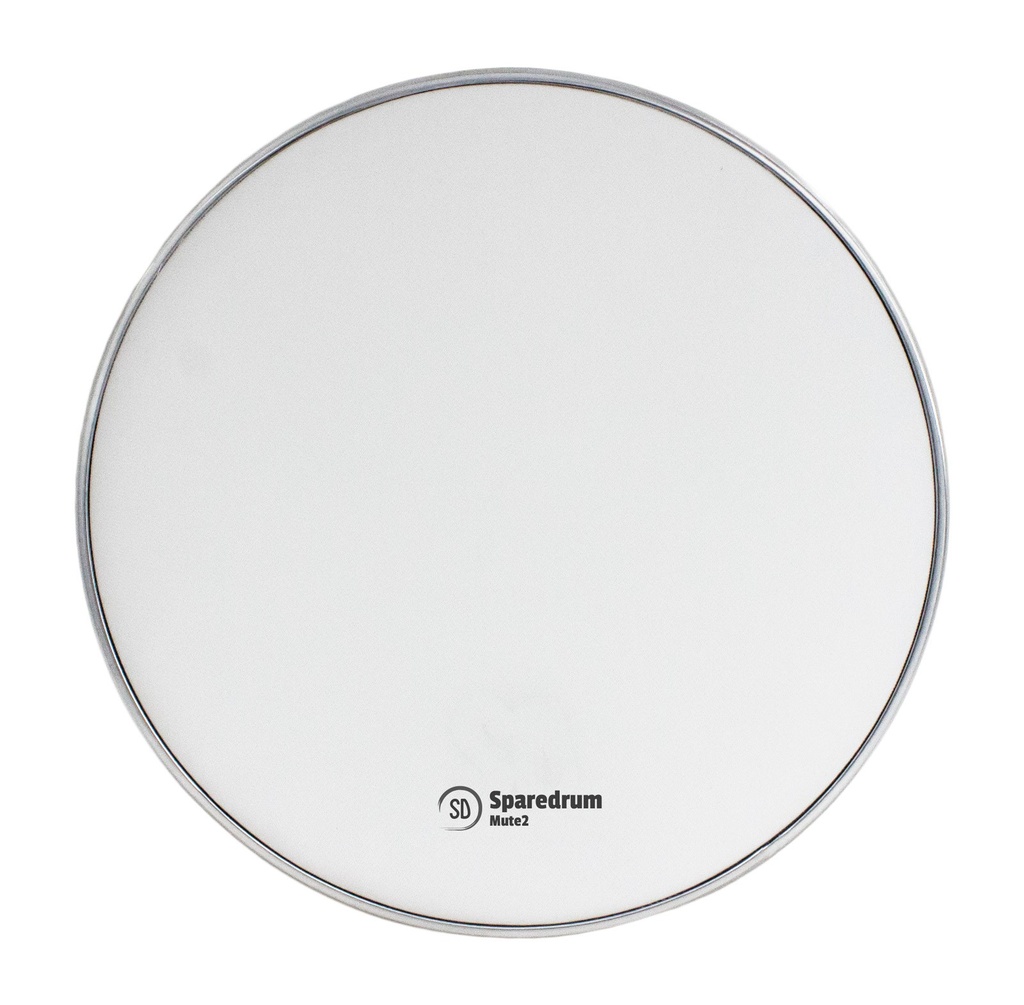 M2W10 - Peau 10" Mute 2 plis - Mesh Silencieuse - Blanc