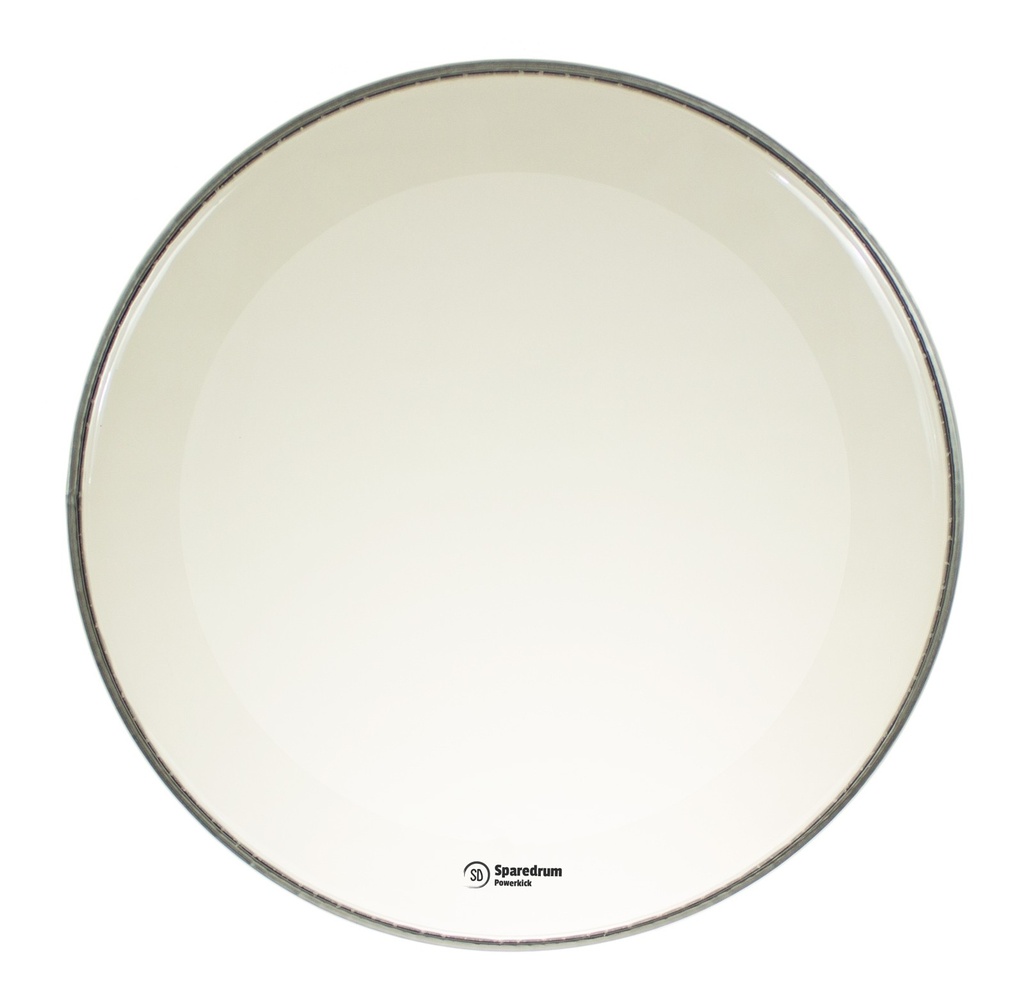 PK28CL-B - Peau GC 28" Powerkick Transparente - 1 pli + muffler - 10 mil