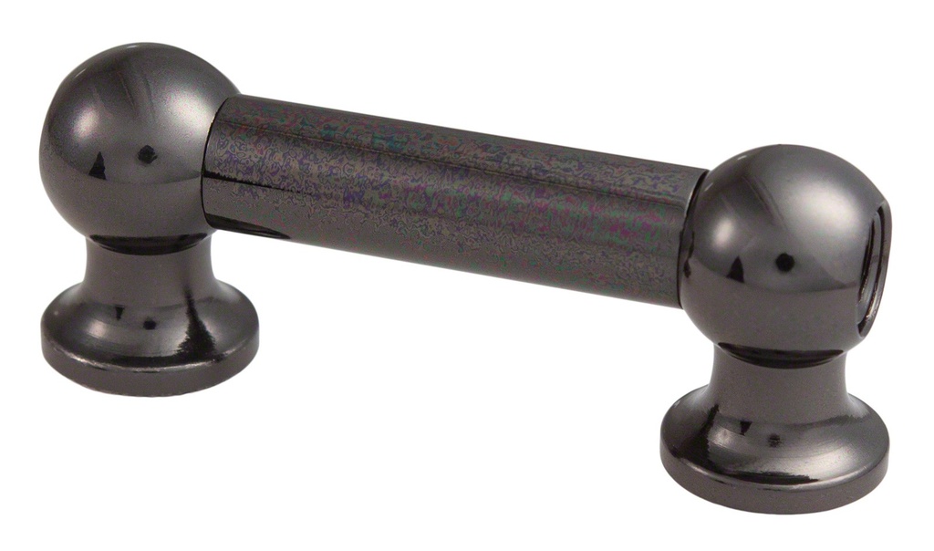 TL12D38-BK - Coquille Tube - 38mm - Noir - Double Tirant (x1)