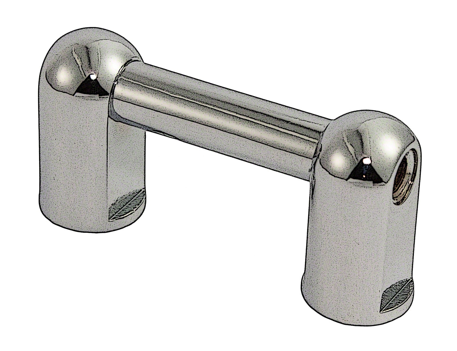 TL2S38B - Coquille Tube Grosse Caisse - 38mm - Mono Tirant (x1)