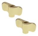 WN8-4BR - Papillon Cymbale M8 (x2) - Brass