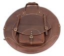 Sac Cymbales en cuir 24"  Sac à dos - Marron