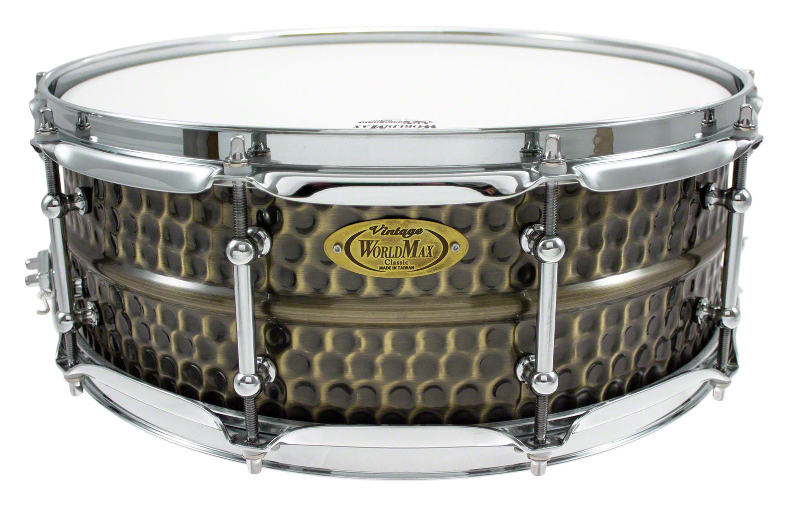 BKH-5014SH - Caisse Claire Black Dawg 14" x 5" - Fût Laiton Martelé