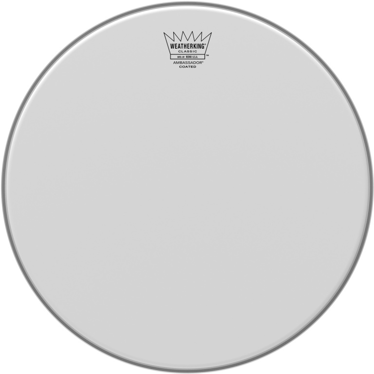 Peau de frappe Ambassador sablée de 14" pour batterie vintage ou personnalisée (Classic Fit)