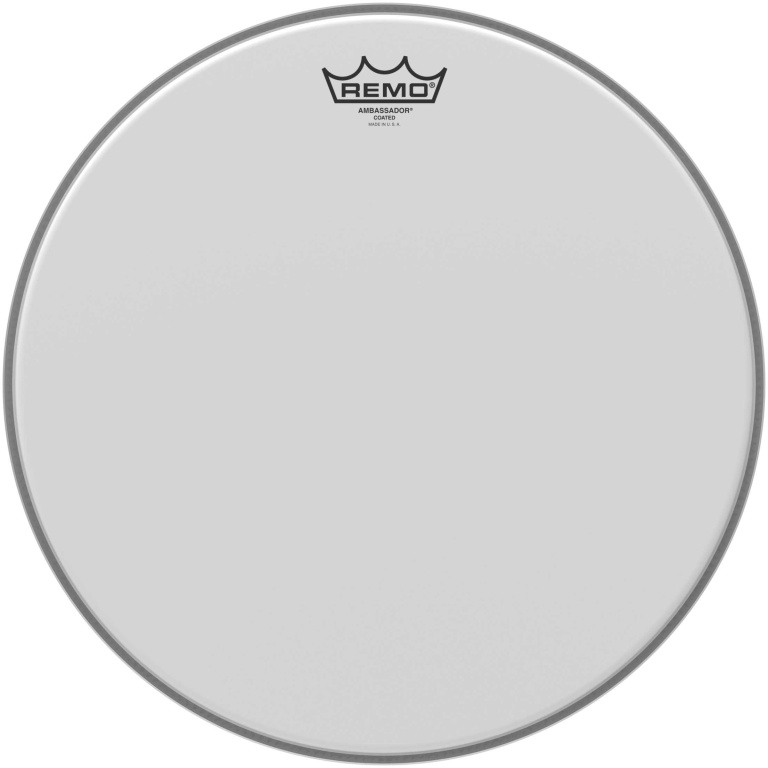 Peau Ambassador sablée 15" pour Tom/ Caisse Claire/ Tom sur pieds