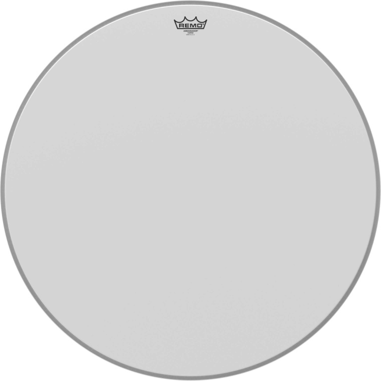 Peau Ambassador sablée 28" pour grosse caisse