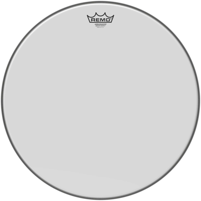 Peau Ambassador blanc lisse 18" pour Tom sur pieds