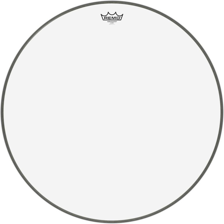 Peau Ambassador transparente 26" pour Grosse caisse