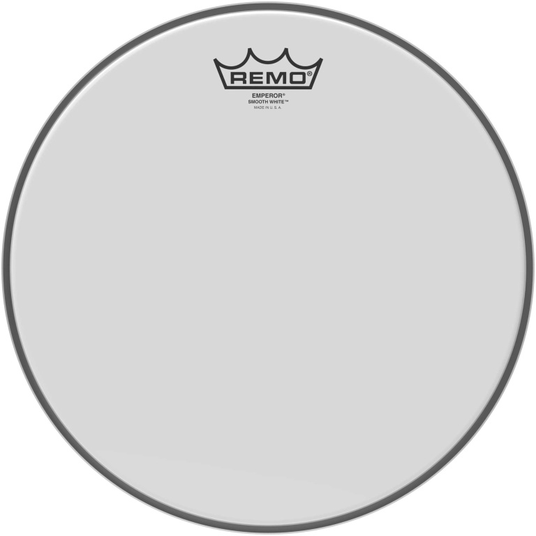 Peau Emperor blanc lisse 12" pour Tom/ Caisse claire