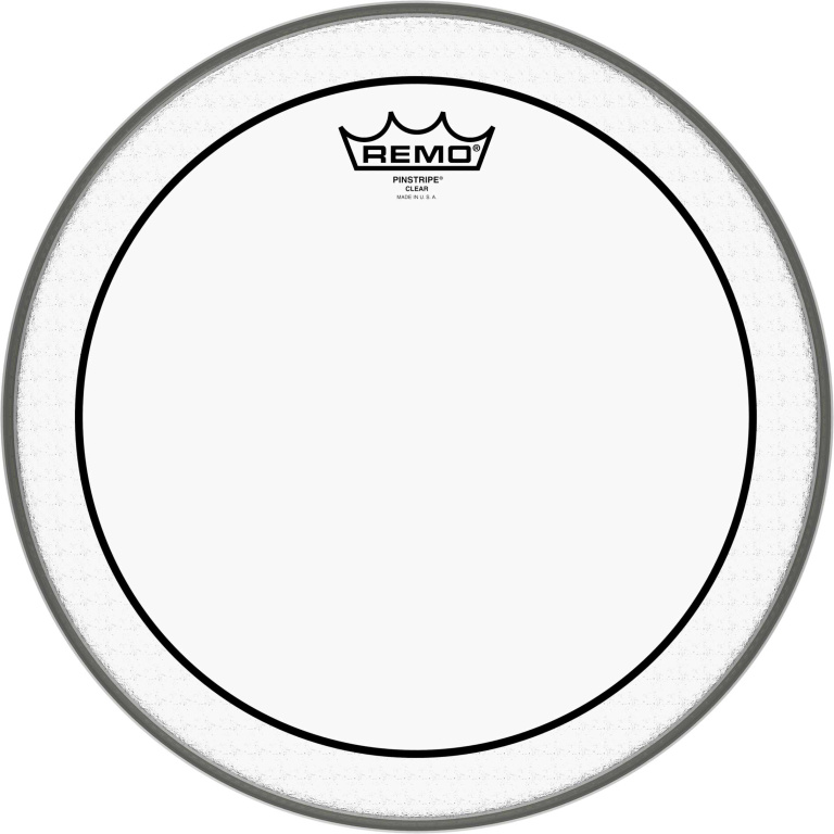 Peau Pinstripe transparente 13" pour Tom/ Caisse claire