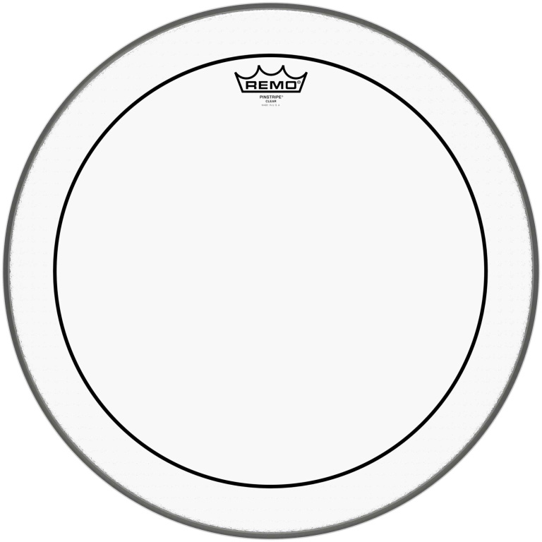 Peau Pinstripe transparente 18" pour Tom sur pieds