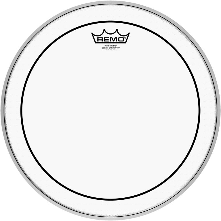 Peau Pinstripe transparente 14" pour Tom & Caisse claire de Parade