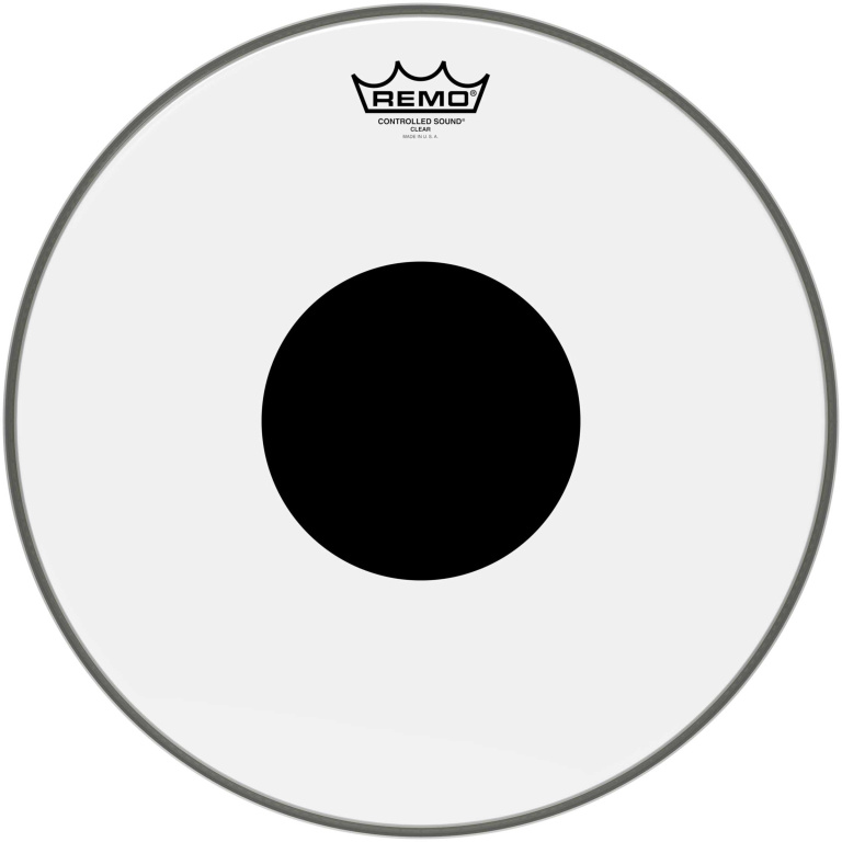 Peau CS Transparente 15" + rond noir, pour Tom