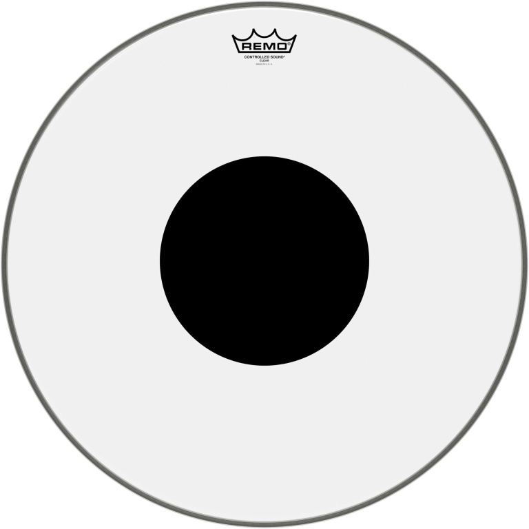 Peau CS Transparente 20" + rond noir, pour Tom sur pieds