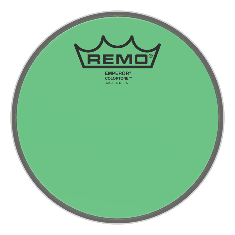 Peau de frappe Emperor Colortone, vert, 6"