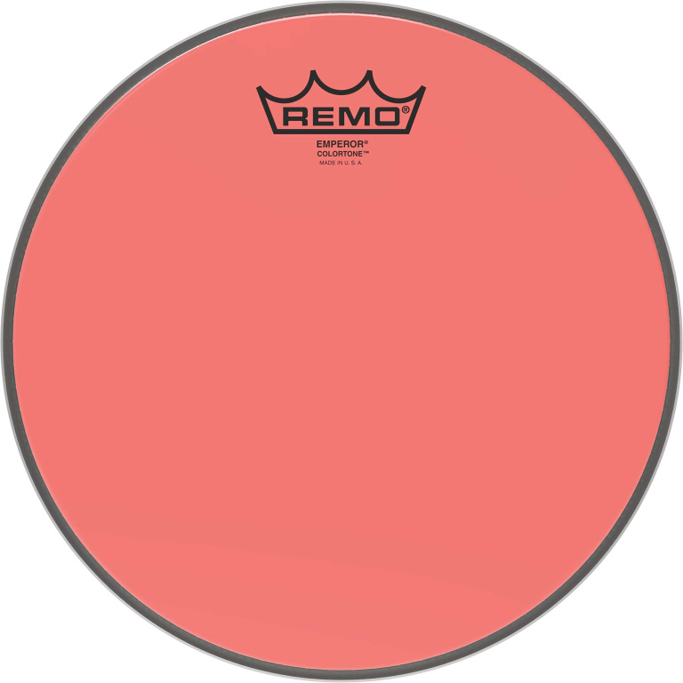 Peau de frappe Emperor Colortone, rouge, 10"