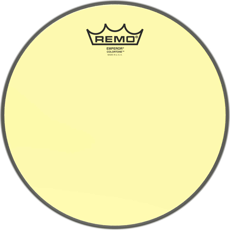 Peau de frappe Emperor Colortone, jaune, 10"