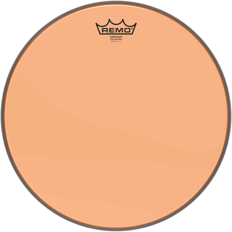 Peau de frappe Emperor Colortone, orange, 14"