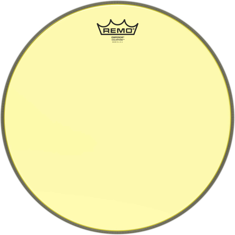 Peau de frappe Emperor Colortone, jaune, 14"