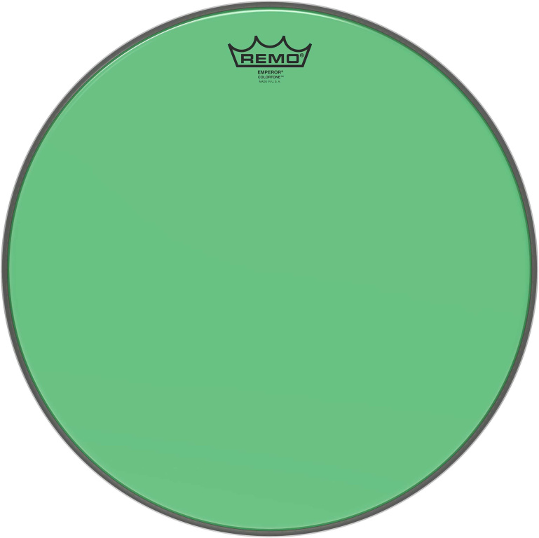 Peau de frappe Emperor Colortone, vert, 16"