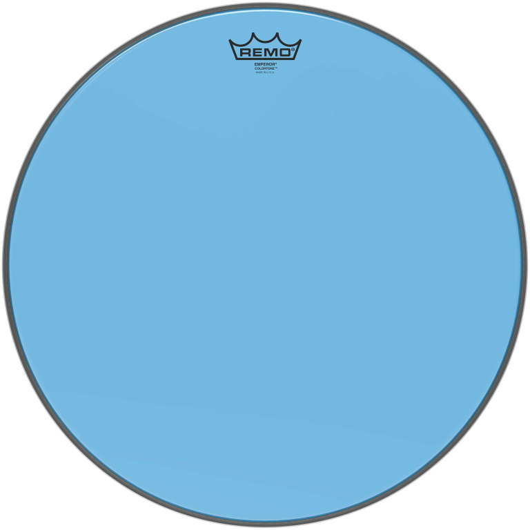 Peau de frappe Emperor Colortone, bleu, 18"