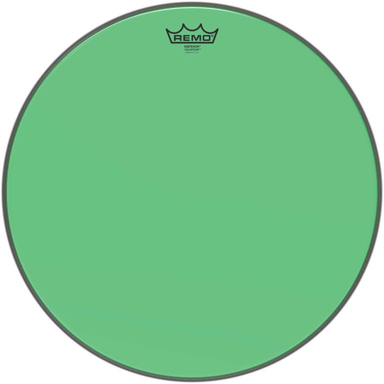 Peau de frappe Emperor Colortone, vert, 18"