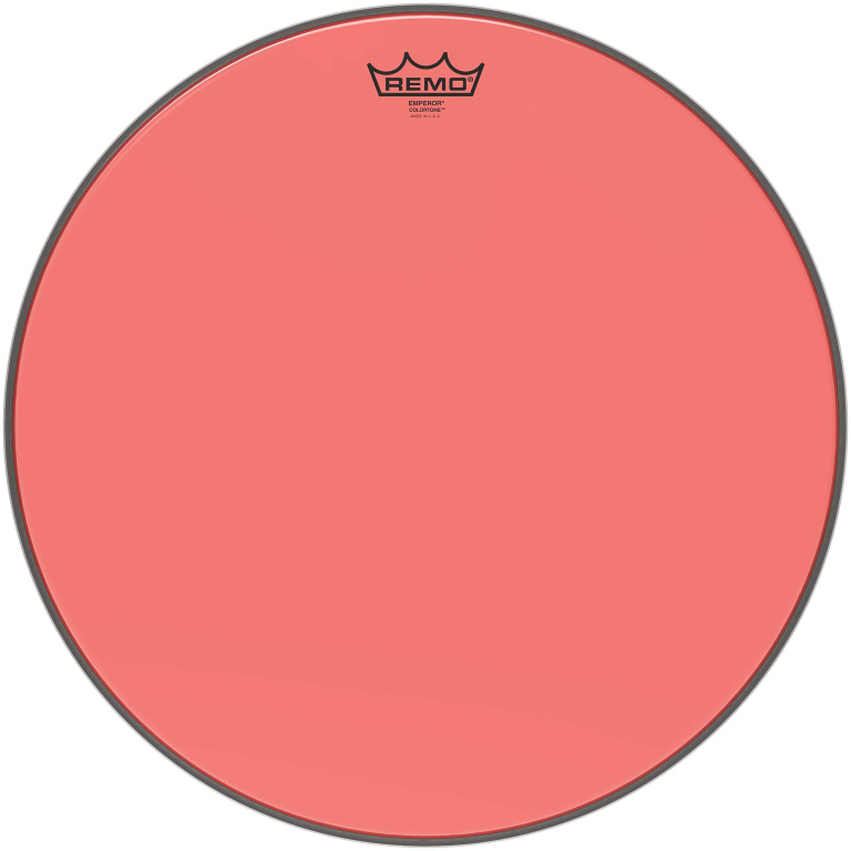 Peau de frappe Emperor Colortone, rouge, 18"