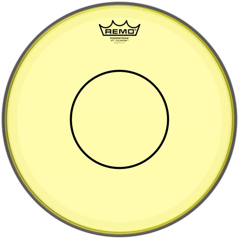 Peau de frappe Powerstroke 77 Colortone pour caisse claire, jaune 13"