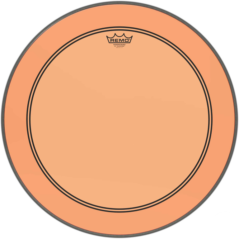 Peau de frappe Powerstroke 3 Colortone pour grosse caisse, orange, 22"