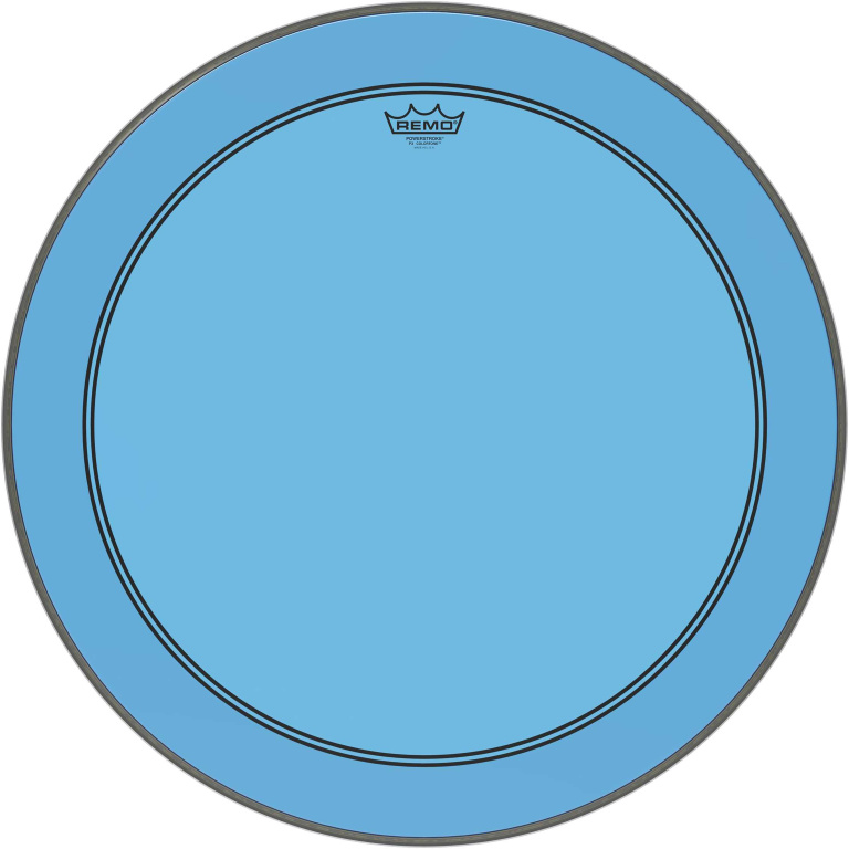 Peau de frappe Powerstroke 3 Colortone pour grosse caisse, bleu, 26"