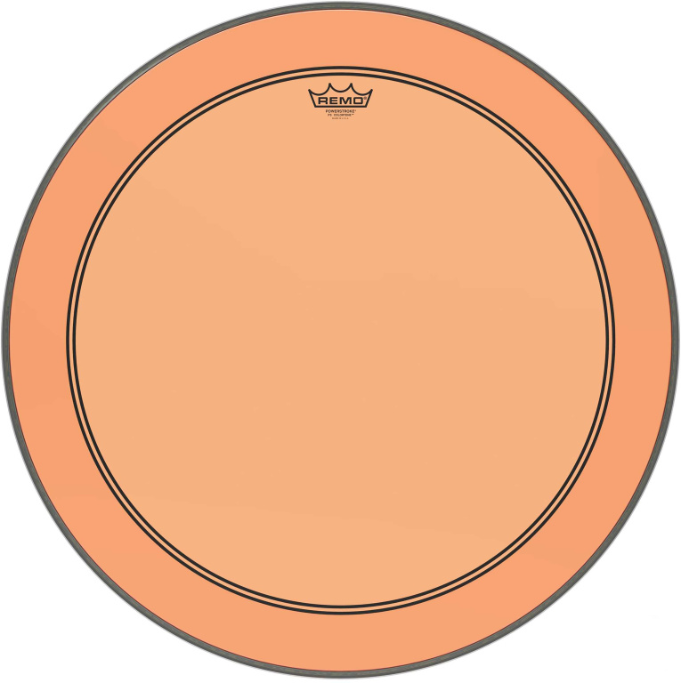 Peau de frappe Powerstroke 3 Colortone pour grosse caisse, orange, 26"