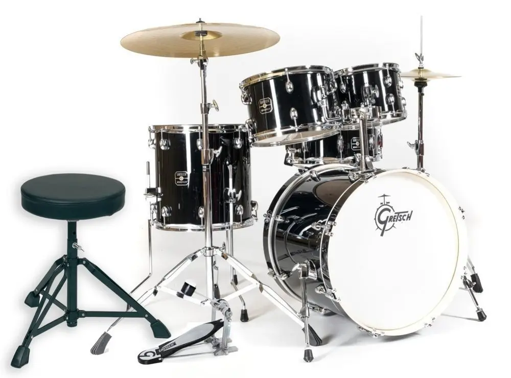 Batterie complète GRETSCH  + 2 Cymbales PAISTE Energy Essentiel FUSION - GC20