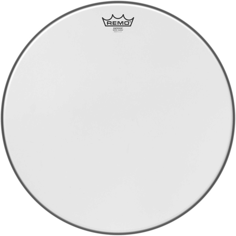 Peau de frappe White Suede Emperor de 18"