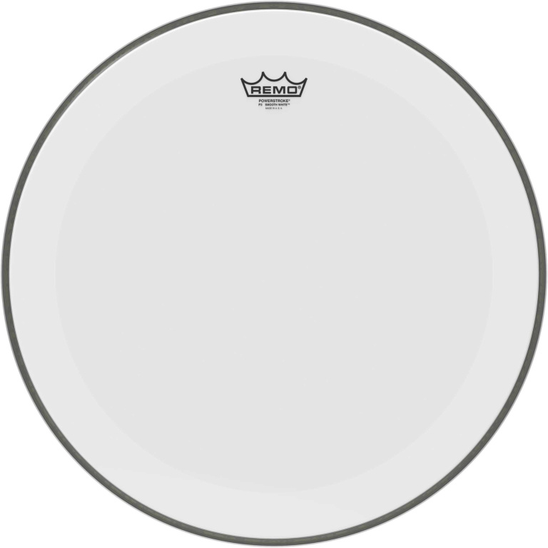 Peau Powerstroke 3 blanc lisse 20" pour grosse caisse
