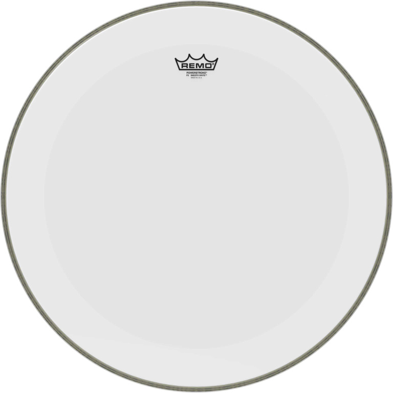 Peau Powerstroke 3 blanc lisse 22" pour grosse caisse