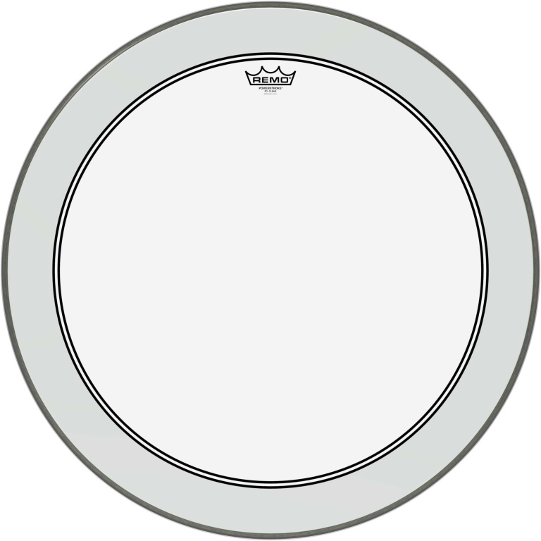 Peau Powerstroke 3 transparente de 26" pour grosse caisse