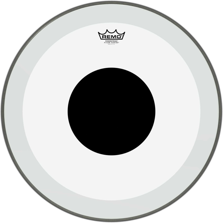 Peau Powerstroke 3 transparente de 20" pour grosse caisse