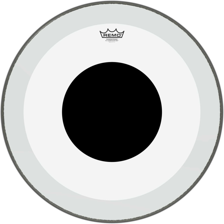 Peau Powerstroke 3 transparente de 22" pour grosse caisse