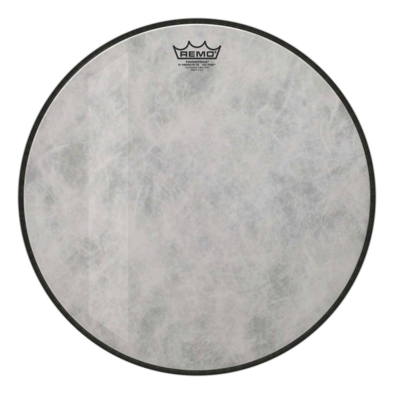 Peau de frappe Powerstroke 3 Fiberskyn Diplomat Felt Tone de 18" pour grosse caisse