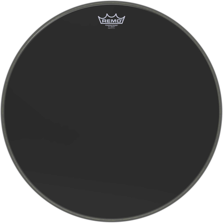 Peau Powerstroke 3 Ebony 20" + renfort pour grosse caisse
