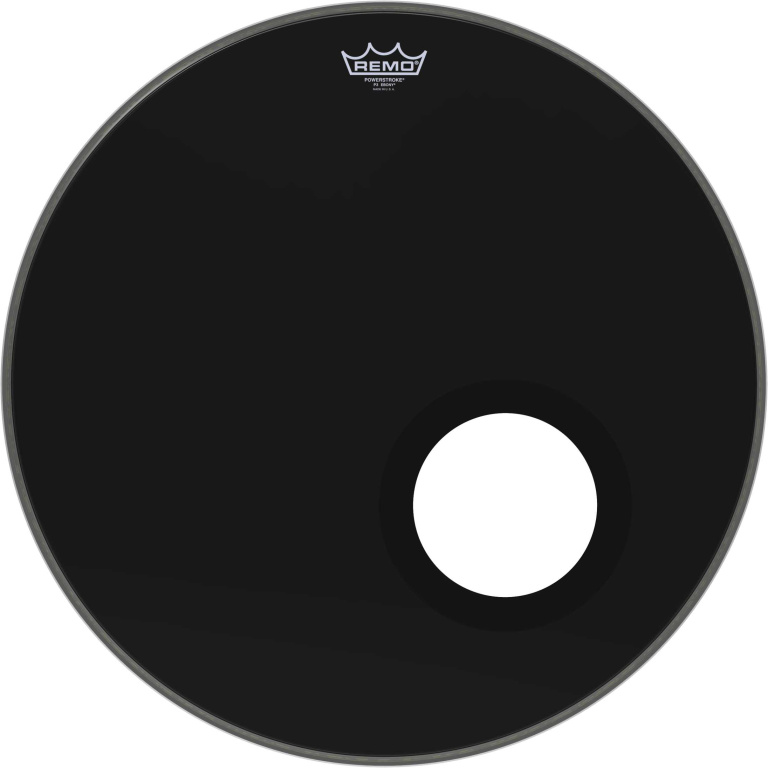 Peau Powerstroke 3 Ebony 22" pour grosse caisse