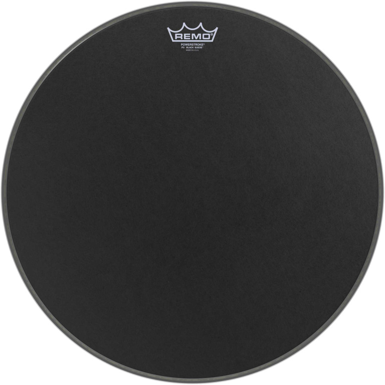Peau Powerstroke 3 Black Suede 20" pour grosse caisse
