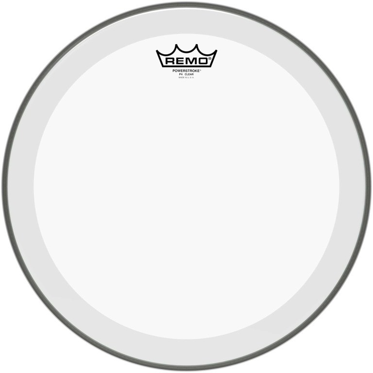 Peau Powerstroke 4 transparente 15" avec double pli pour Tom
