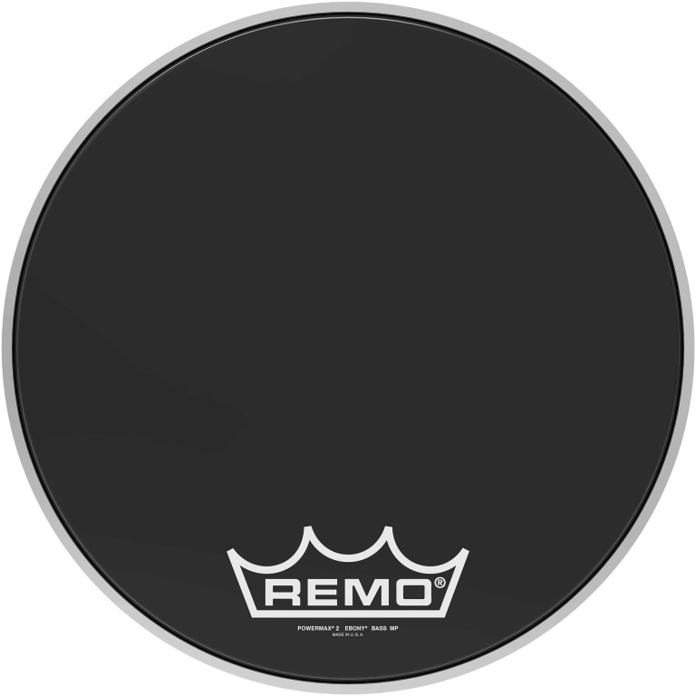 Peau Powermax 2 Ebony 16" pour grosse caisse de parade