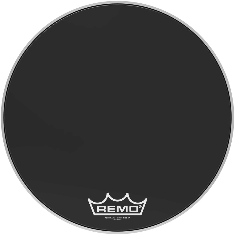 Peau Powermax 2 Ebony 22" pour grosse caisse de parade
