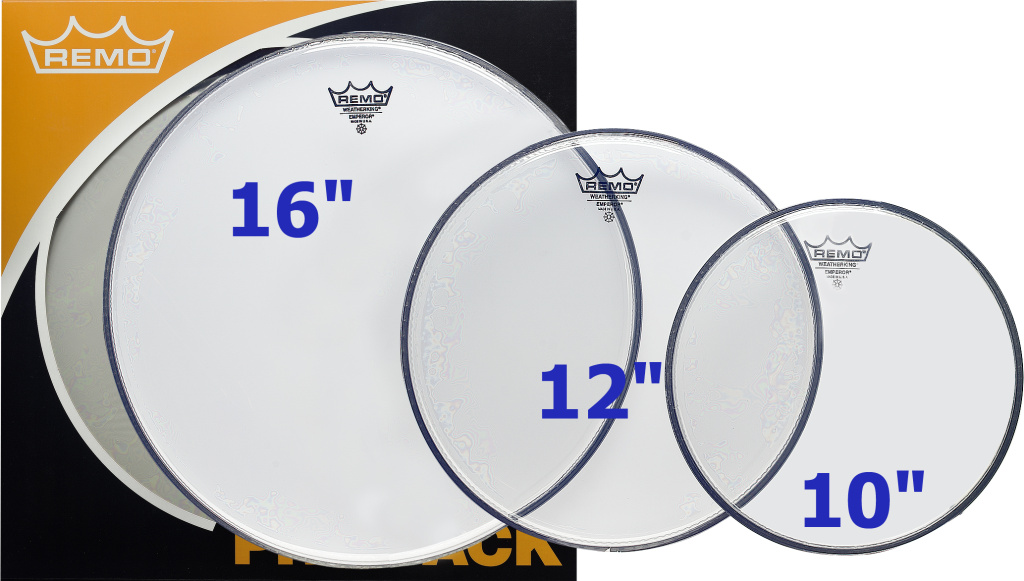 Tom Pack (Ambassador transparente 10", 12", 16")