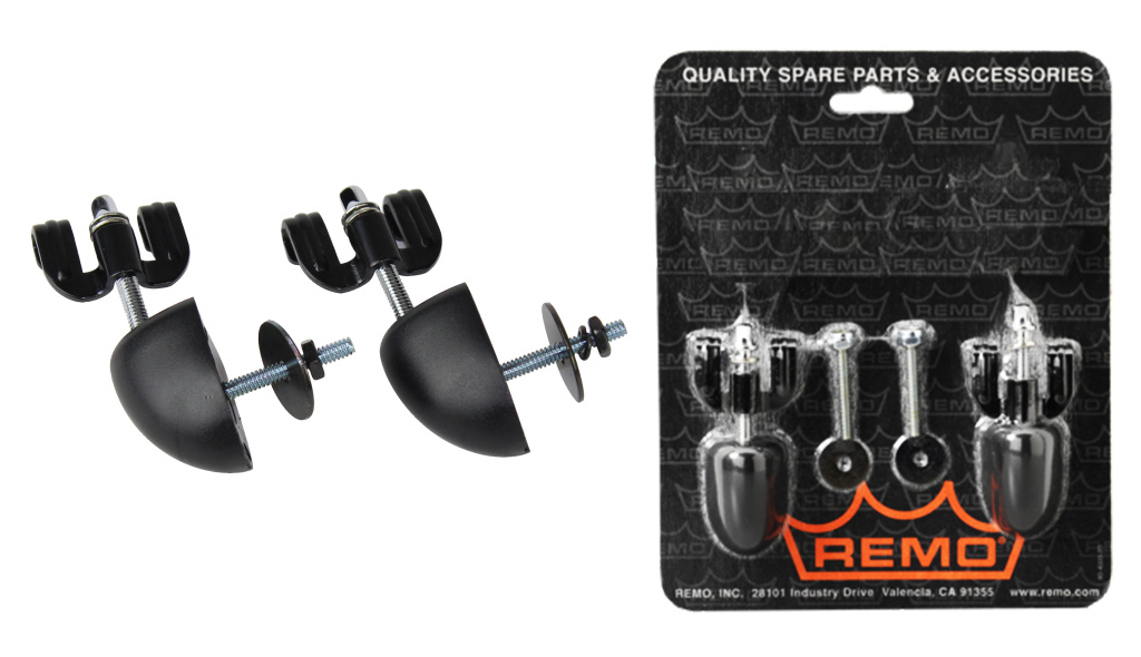 Coquilles pour djembé, 2 pièces, noir