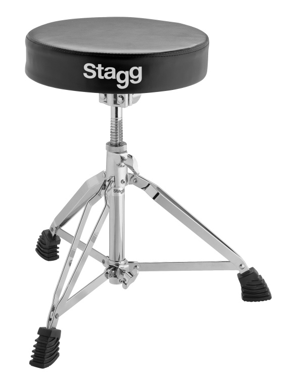 Siège batteur professionnel, double embase, chromé