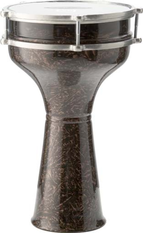 20 cm Darbuka aluminium coloré avec clef d'accordage
