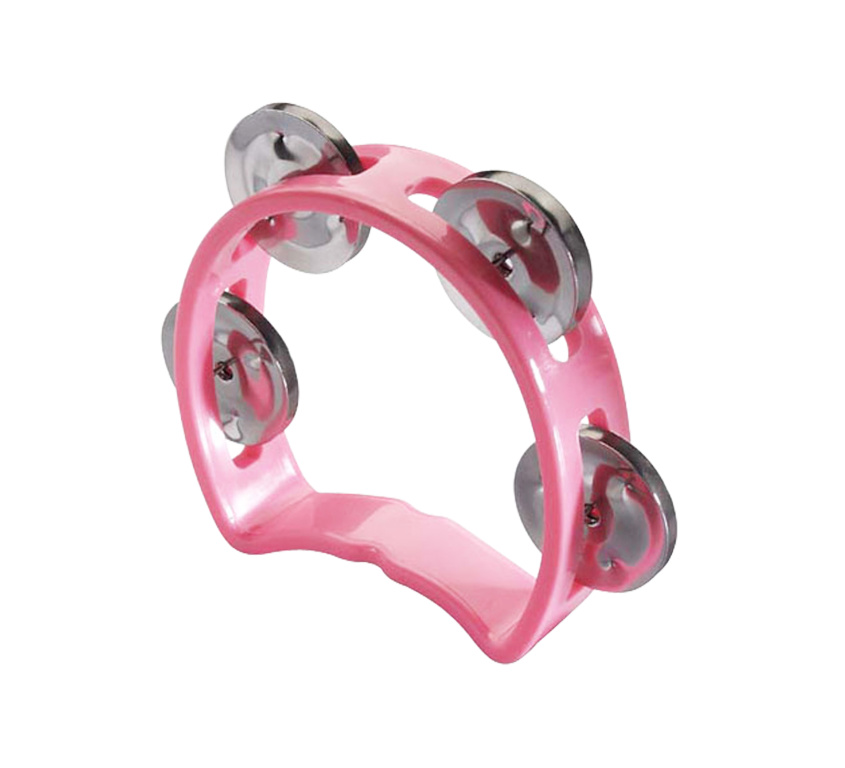 Mini tambourin en plastique avec 4 cymbalettes